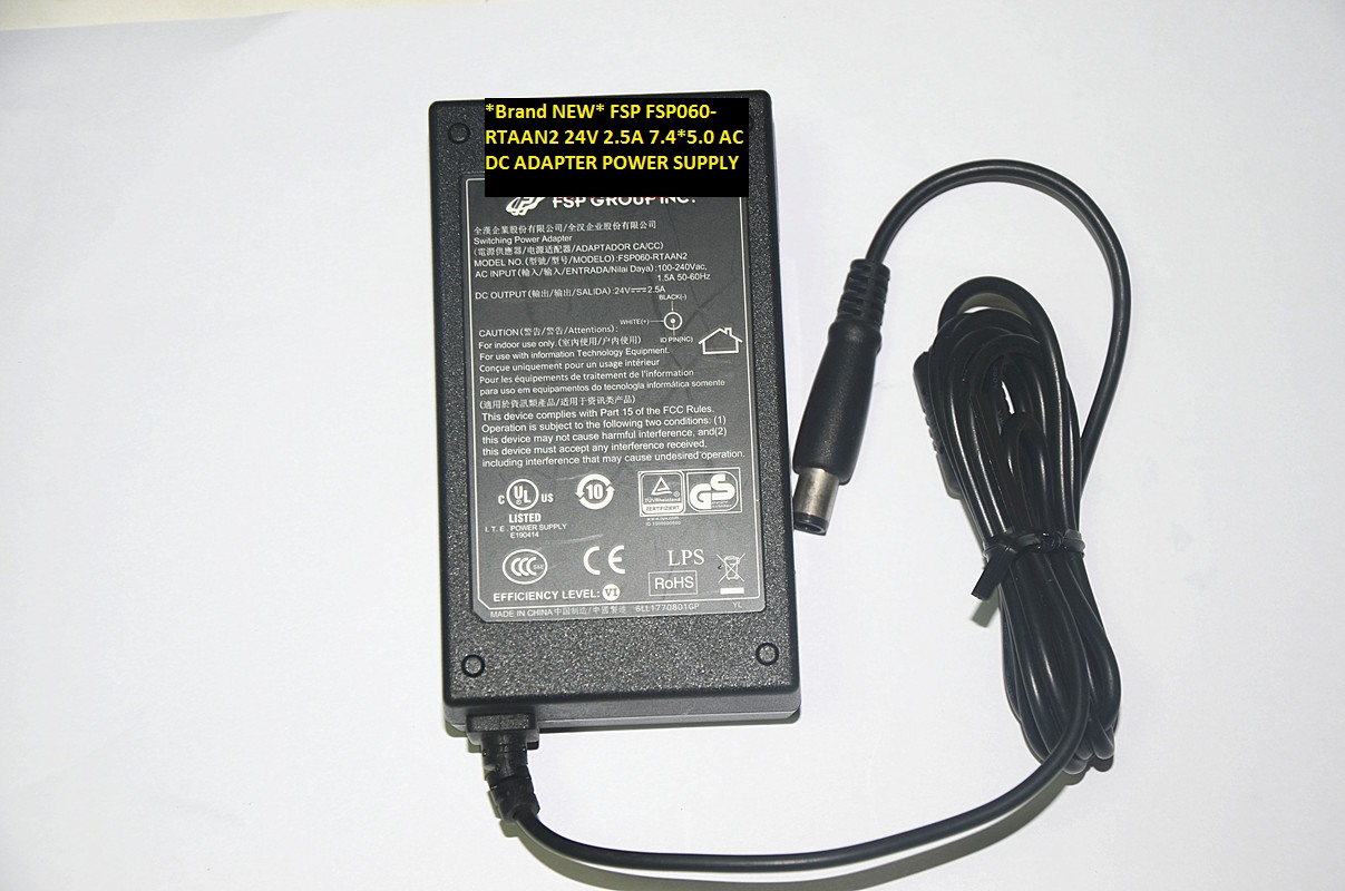 *Brand NEW* FSP FSP060-RTAAN2 AC100-240V 24V 2.5A 7.4*5.0 AC DC ADAPTER POWER SUPPLY